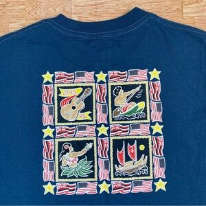 Dietrich Varez x Reyn Spooner Shirt Navy Blue Small Limited Edition Art Tee NWT